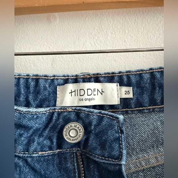 Lot 2 Hidden ‘NORI’ Size 25 High Waisted Wide Leg Jeans, Medium Wash, EUC - Picture 12 of 15
